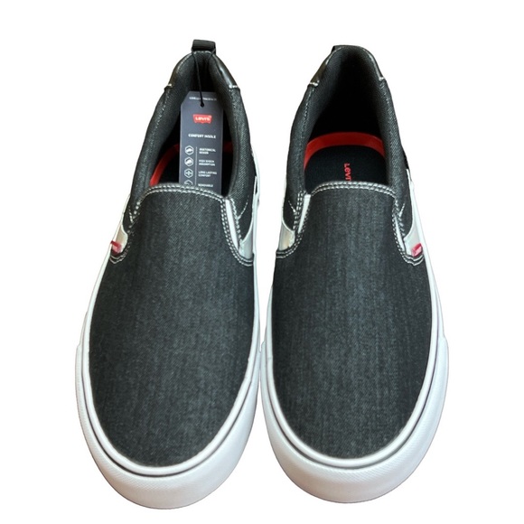 Sz 11M Levi’s Nata Slip on Hologram Black NWT NIB - Picture 5 of 5